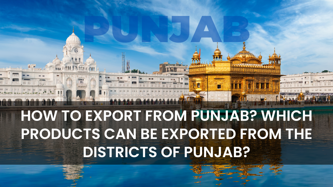 How to Export from Punjab? Which products can be exported from the districts of Punjab?